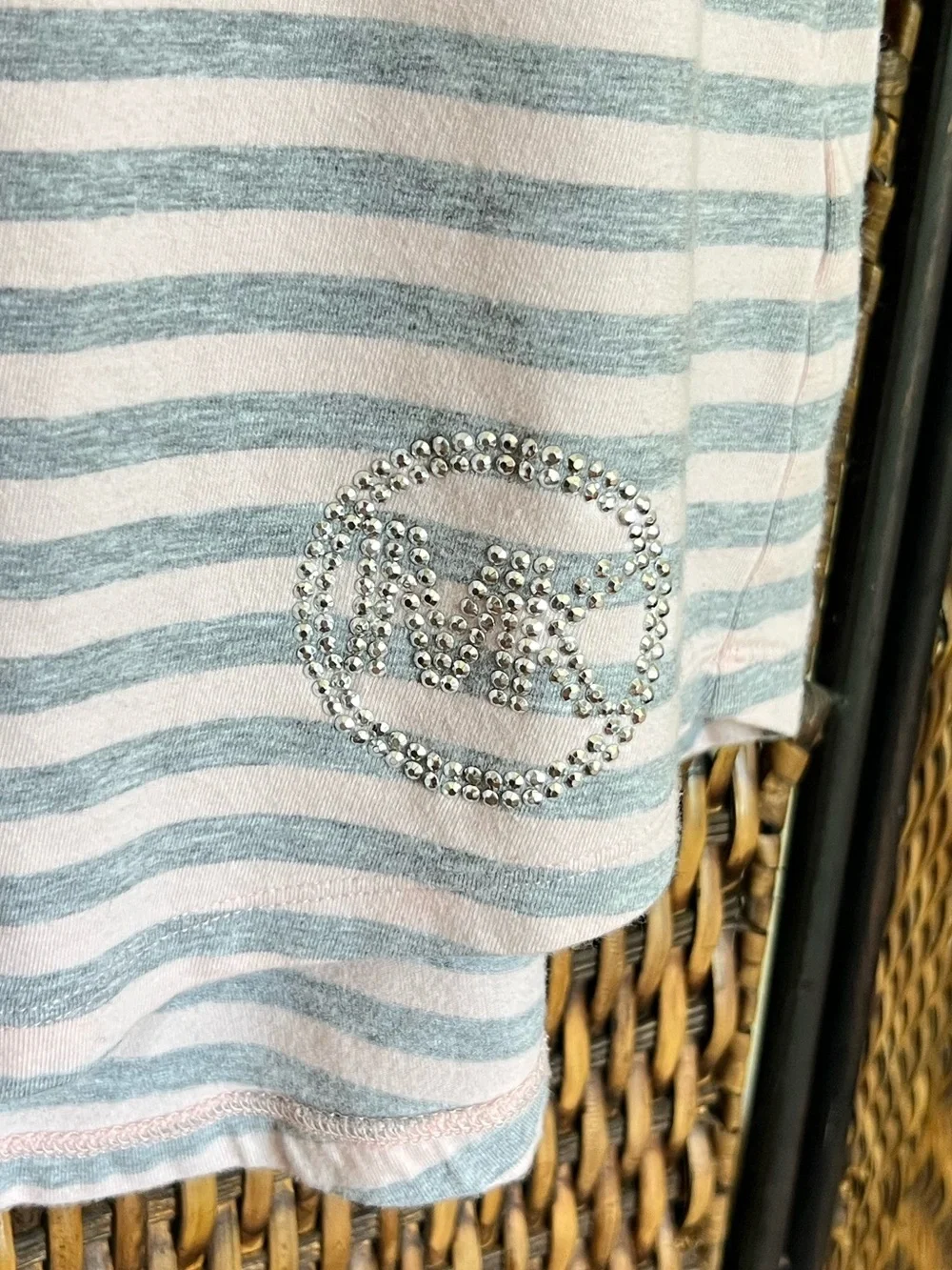 XS Michael Kors Striped Cotton Tank Top